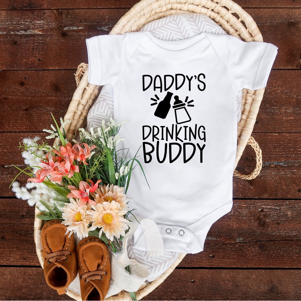 Daddy’s Drinking Buddy Baby Onesie